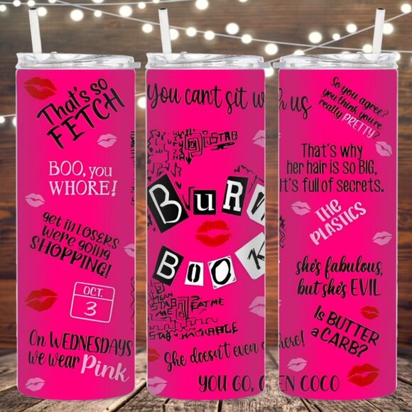 Eclectic Wallflower Other - Burn Book Metal Insulated Tumbler